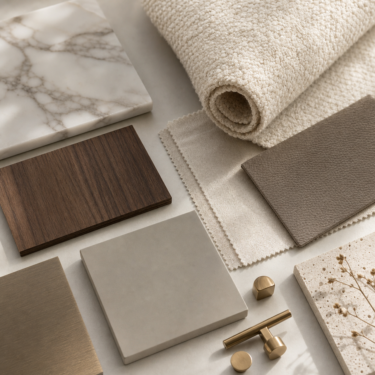 Interior material sample board